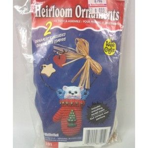 Vintage Accents Unlimited Ready to Paint Heirloom Ornament Kit 88101 Cat Mitten